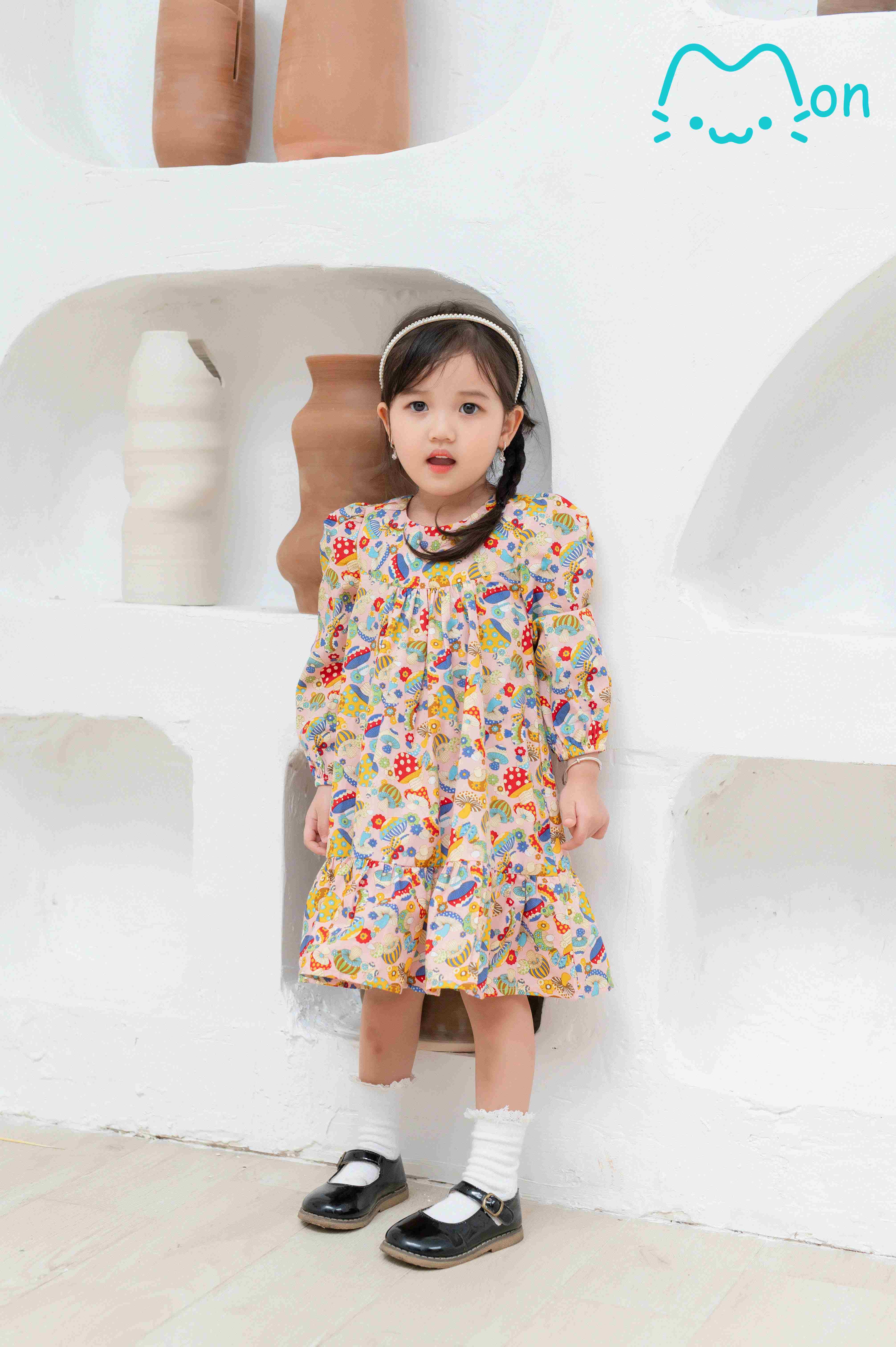 Váy babydoll dài tay form rộng 2 lớp cổ V đầm nữ kiểu babydoll dáng dài #35 Váy babydoll dài tay form rộng 2 lớp cổ V đầm nữ kiểu babydoll dáng dài